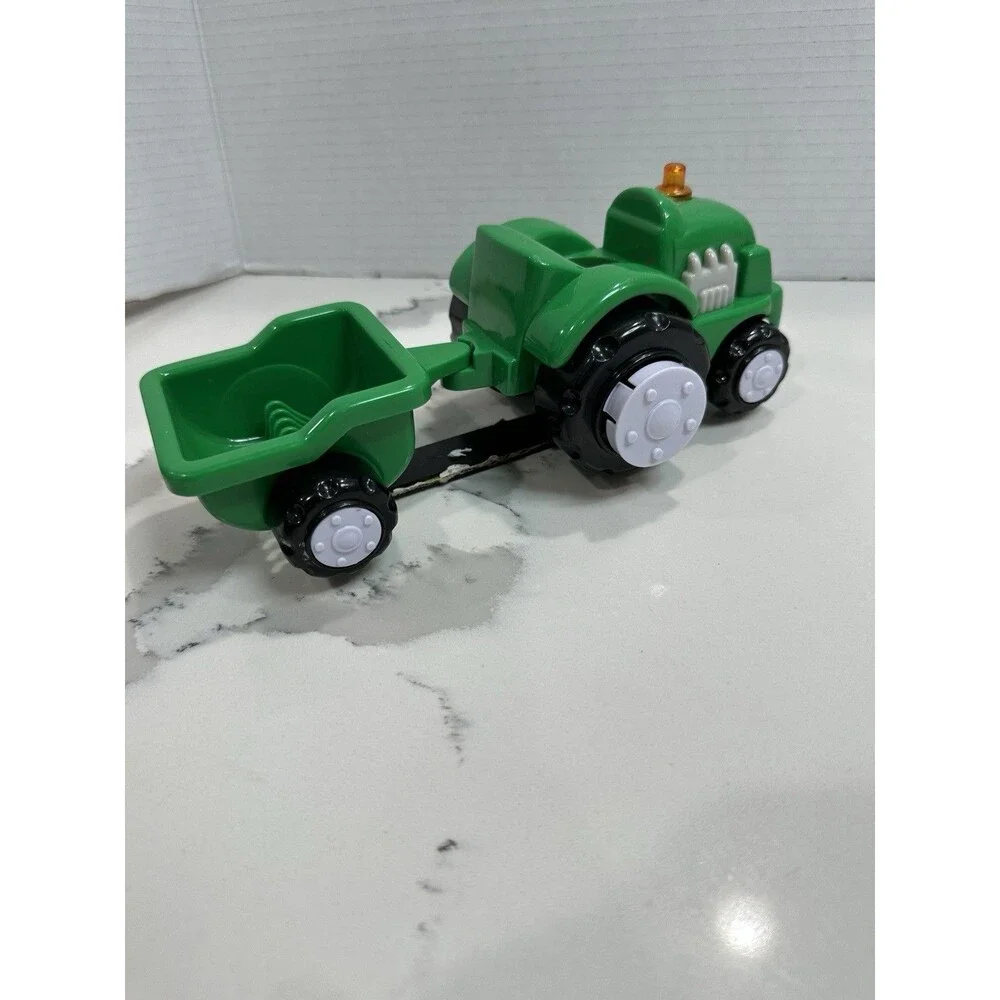 NavyStar Push Green Tractor w/ Plow Musical WORKS Sounds Lights
